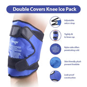 NEWGO Ice Pack for Injuries Reusable Knee Wrap